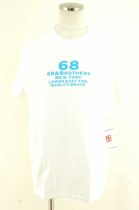 68&brothers （シックスティエイトアンドブラザーズ） ロゴプリントクルーネックTシャツ メンズ トップス