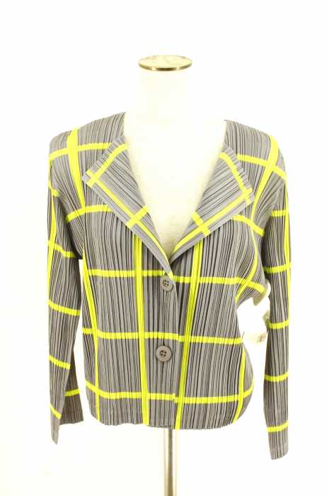 PLEATS PLEASE ISSEY MIYAKE (プリーツプリーズイッセイミヤケ) プリーツ加工2Bジャケット レディース アウター