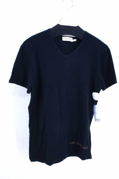 EMPORIO ARMANI （エンポリオアルマーニ） ロゴプリントVネックTシャツ メンズ トップス