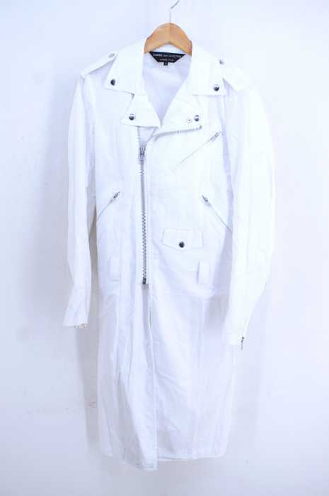 COMME des GARCONS HOMME PLUS (コムデギャルソンオムプリュス) AD2015 16SS Broken Tailoring期 コットンロングライダースコート メンズ アウター