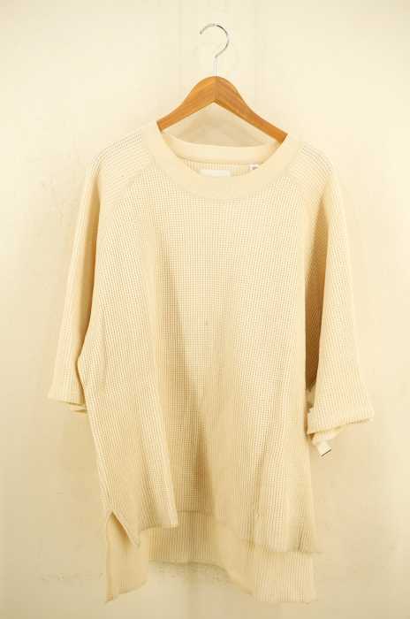 Lui's（ルイス） 高級7分袖ワッフル ビッグシルエットTシャツ/サーマル メンズ トップス