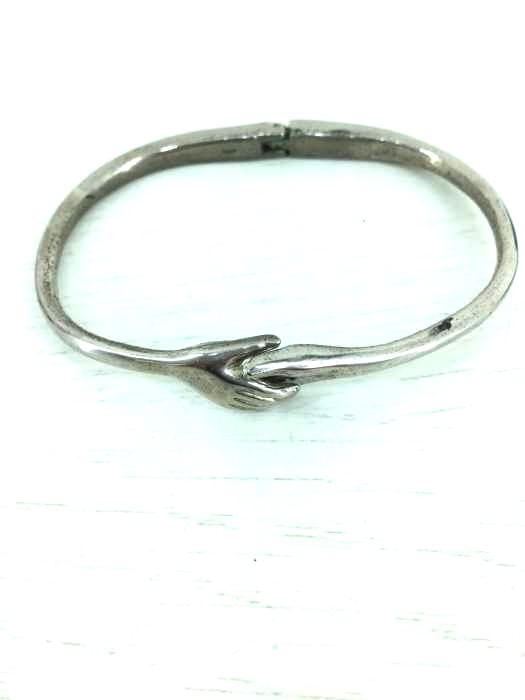 USED古着(ユーズドフルギ) SHAKE HAND BANGLE 握手バングル ブレスレット メンズ アクセサリー