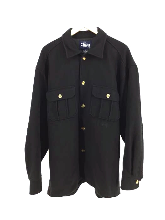 Stussy（ステューシー） 90年代　紺タグ　ウールシャツジャケット メンズ アウター