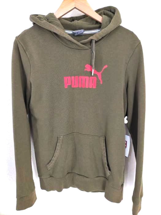 PUMA(プーマ) ロゴプリントプルオーバーパーカー レディース トップス