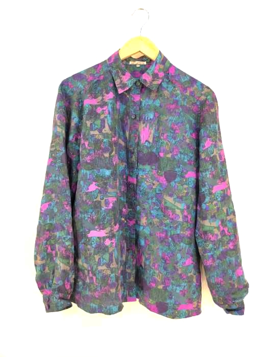 USED古着（ユーズドフルギ） 総柄シルクシャツ レディース トップス