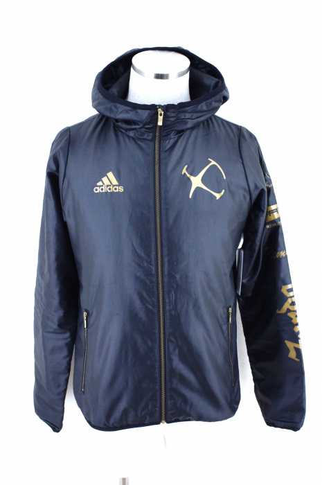adidas （アディダス） 千鳥格子柄プリント中綿パーカー メンズ トップス