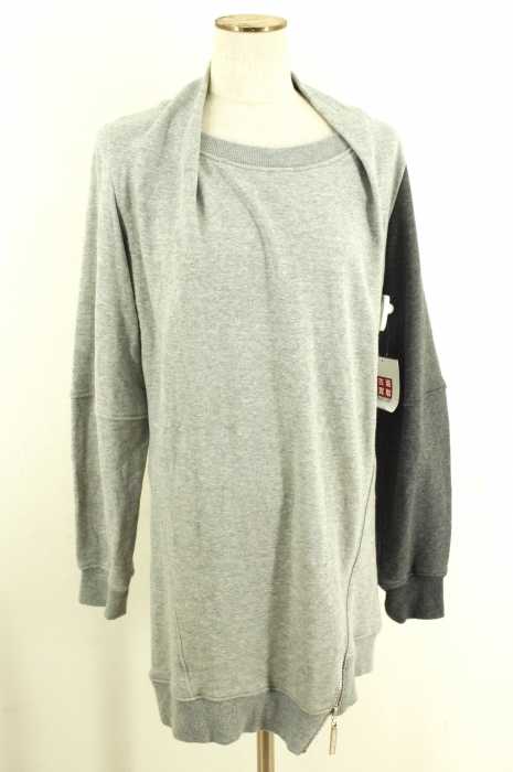 A DEGREE FAHRENHEIT　(エーディグリーファーレンハイト) 15AW ジップデザイン切替スウェットワンピース レディース ワンピース