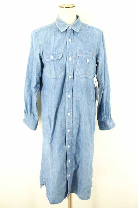 BEAMS BOY (ビームスボーイ) シャンブレーシャツワンピース レディース ワンピース