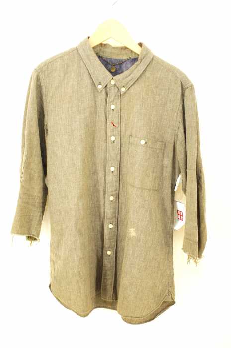 BIAS (バイアス) カットオフ加工BDシャツ メンズ トップス