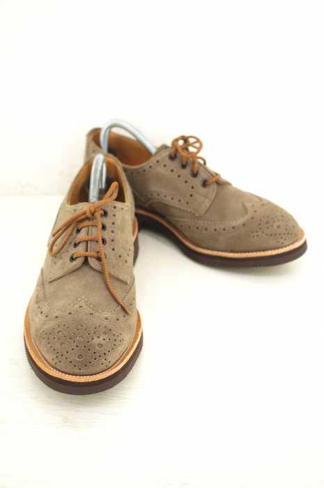 Tricker's（トリッカーズ） Derby B Suede ダービー ウイングチップブローグシューズ メンズ シューズ