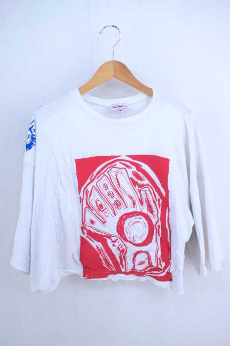 CHARLES JEFFREY LOVERBOY （チャールズジェフリーラバーボーイ） パッチワークプリントカットソー メンズ トップス