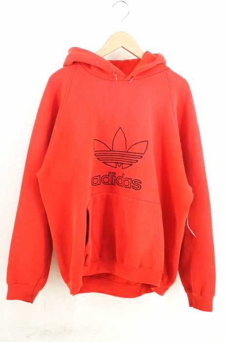 adidas （アディダス） 90s トレフォイルロゴ刺繍プルオーバーパーカー メンズ トップス