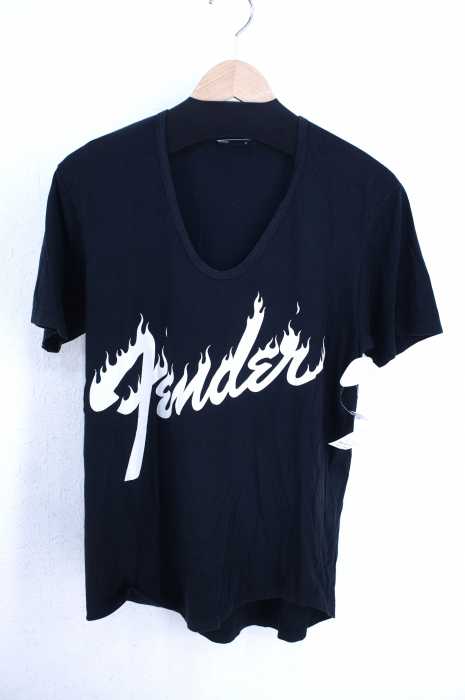 LAD MUSICIAN （ラッドミュージシャン） Fender プリントUネックTee メンズ トップス