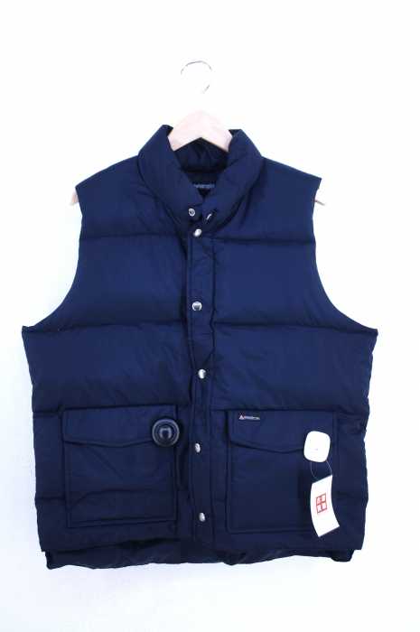 Wrangler TRAIL ダウンベスト ナイロン 水鳥羽毛 ブラック M 2025年最新Wrangler メンズ ダウンベスト・キルティングベストの人気