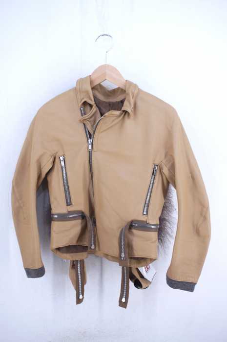 UNDERCOVER （アンダーカバー） 11AW ファー付き カウレザー ライダース レディース アウター
