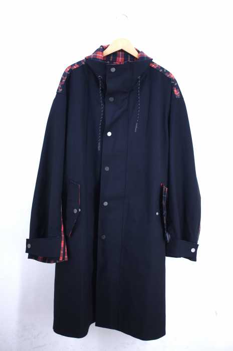 CMMN SWDN（コモンスウェーデン） button check coat メンズ アウター