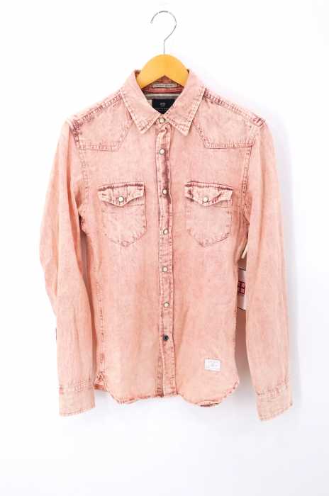 SCOTCH&SODA（スコッチアンドソーダ） ケミカルウォッシュウエスタンシャツ メンズ トップス