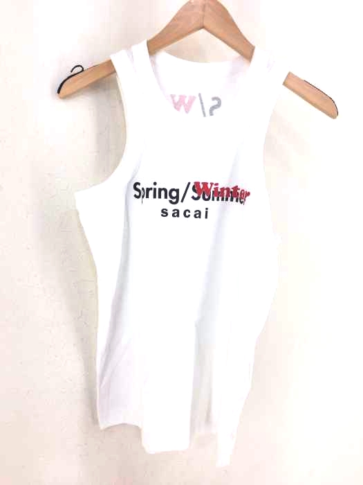Sacai(サカイ) 19SS プリントタンクトップ Spring/Winter レディース トップス