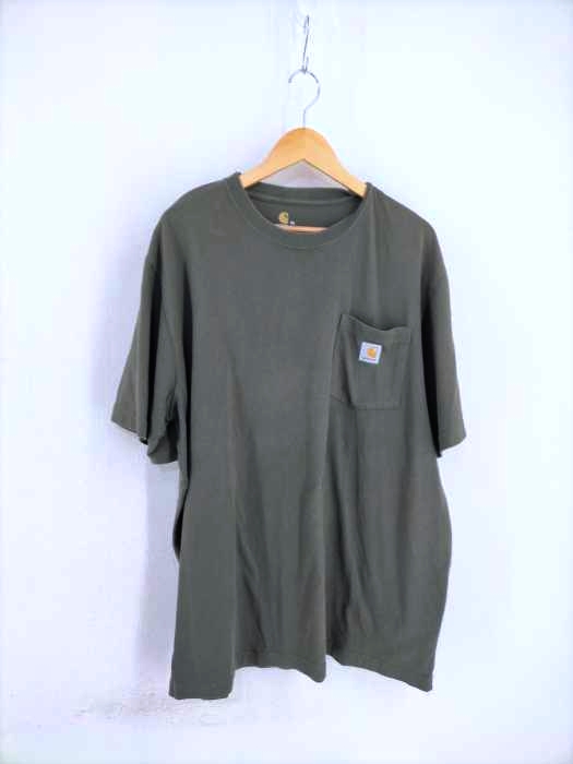 Carhartt(カーハート) 胸ポケット付 クルーネック半袖Tシャツ メンズ トップス