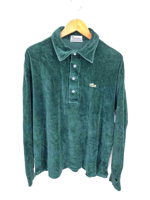 IZOD LACOSTE（アイゾッドラコステ） ベロア調刺繍ポロシャツ メンズ トップス