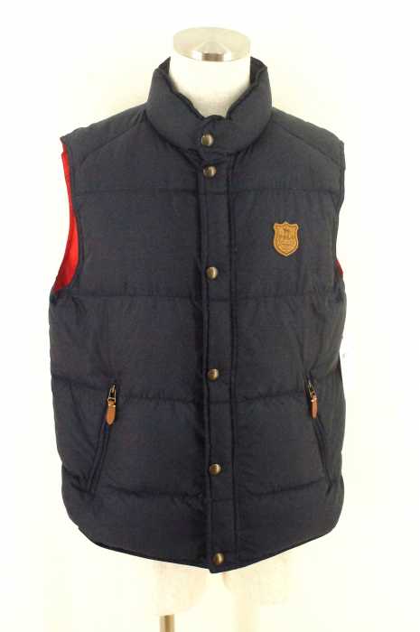 Polo by RALPH LAUREN (ポロバイラルフローレン) レザーワッペンダウンベスト メンズ アウター