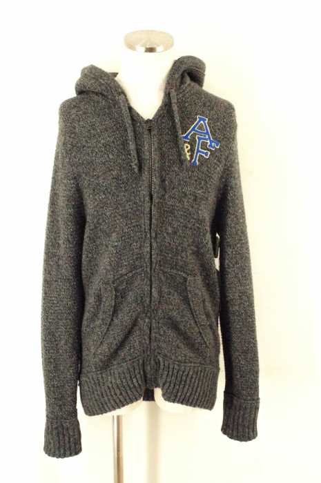 Abercrombie & Fitch (アバクロンビーアンドフィッチ) ウール混ニットジップアップパーカー メンズ トップス