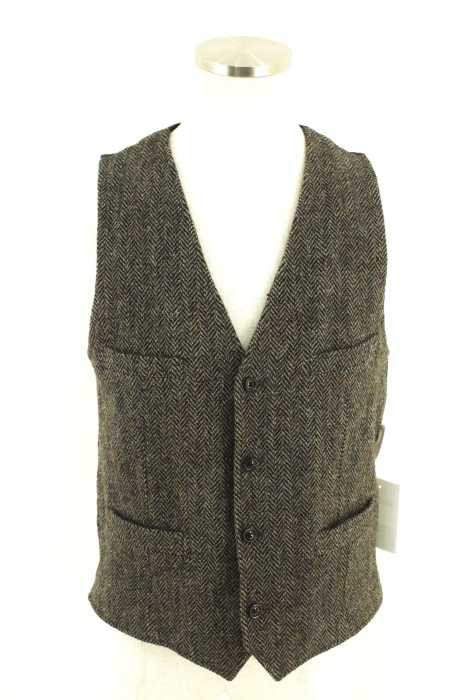 JOURNAL STANDARD TRISECT（ジャーナルスタンダードトライセクト） Harris Tweed　ヘリンボーンウールベスト メンズ トップス