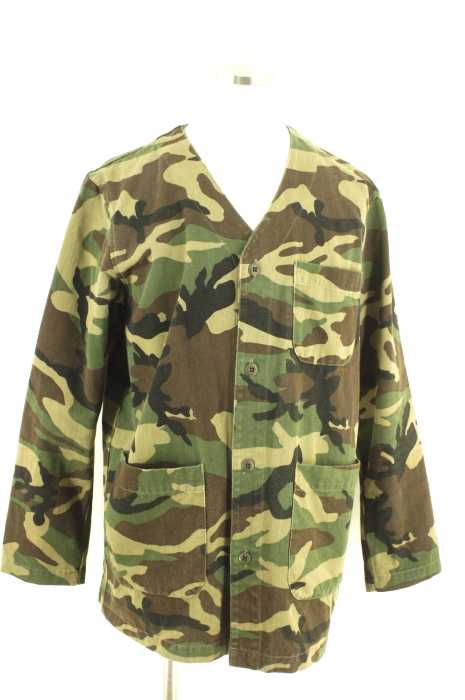 SOPHNET. (ソフネット) 16SS NO COLLAR WORK JACKET カモ柄ノーカラージャケット メンズ アウター