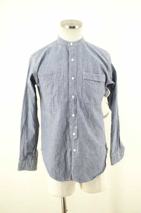 Engineered Garments (エンジニアードガーメンツ) バンドカラーシャンブレーシャツ メンズ トップス