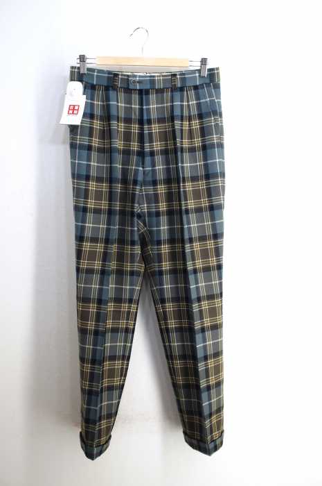 Paul Smith LONDON(ポールスミスロンドン) チェック柄2タックワイドスラックス メンズ パンツ