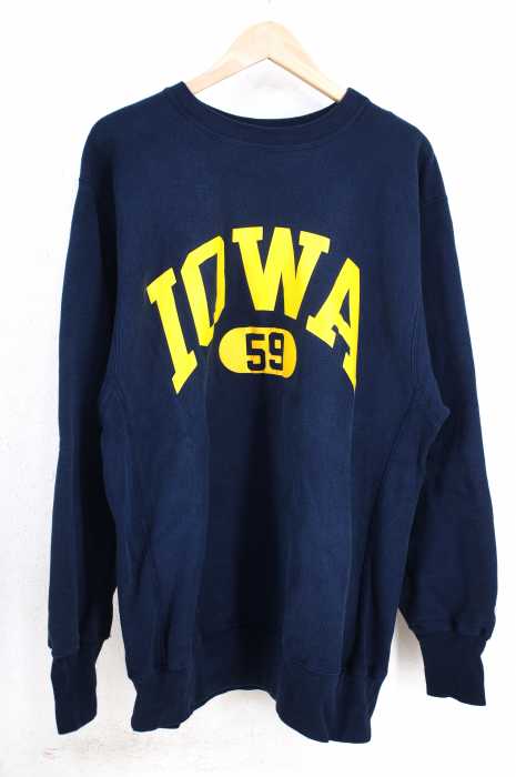 Champion （チャンピオン） 90s リバースウィーブ　IOWA プリントスウェット メンズ トップス