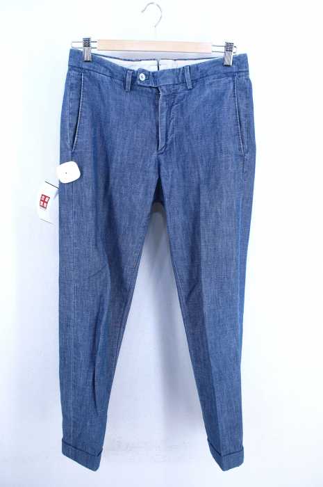 GBS trousers(ジービーエストラウザーズ) シャンブレースラックスパンツ MADE IN ITALY メンズ パンツ