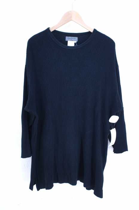 Yohji Yamamoto POUR HOMME （ヨウジヤマモトプールオム） ワッフルロングスリットカットソー メンズ トップス