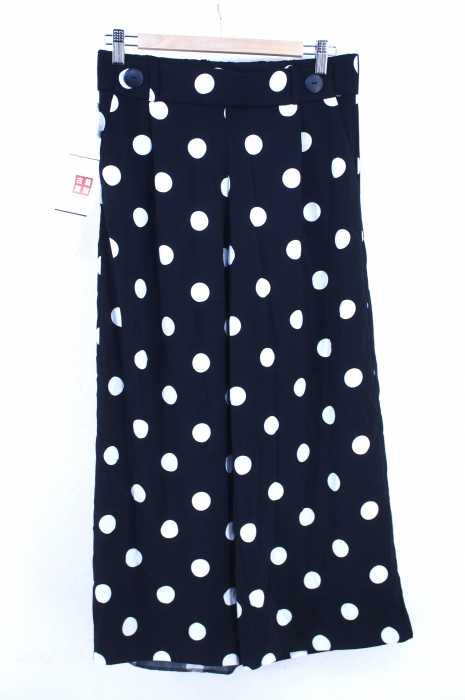 ZARA TRF (ザラティーアールエフ) ドット柄イージーワイドパンツ レディース パンツ