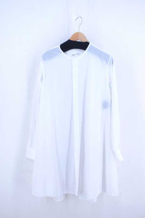 LAD MUSICIAN （ラッドミュージシャン） COLLARLESS FLARE LONG SHIRT メンズ トップス
