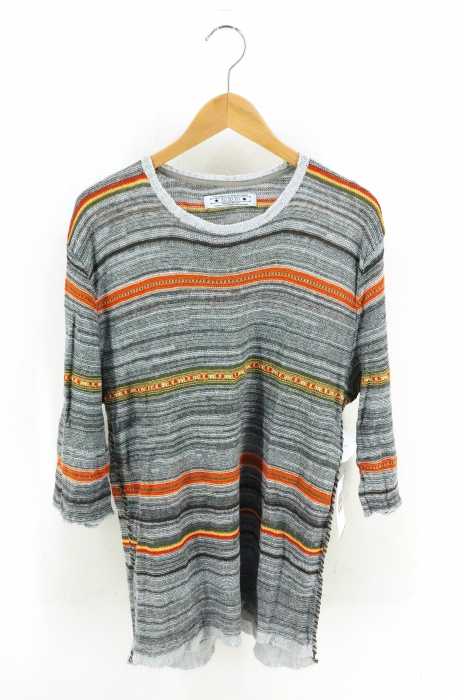 EO TO TO(エオトト) メキシカンボーダーニットTシャツ メンズ トップス