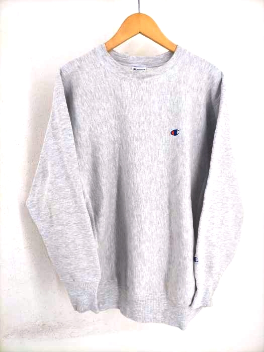 Champion（チャンピオン） REVERSE WEAVE 刺繍入り クルーネックスウェット メンズ トップス