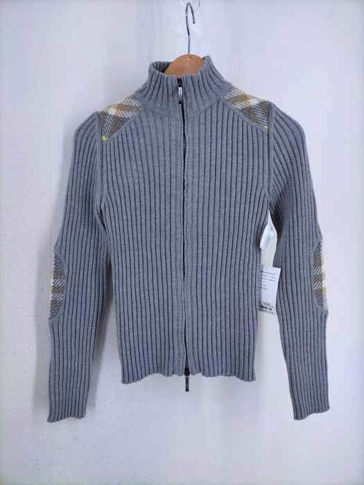 BURBERRY LONDON（バーバリーロンドン） チェック切替ドライバーズニット レディース トップス