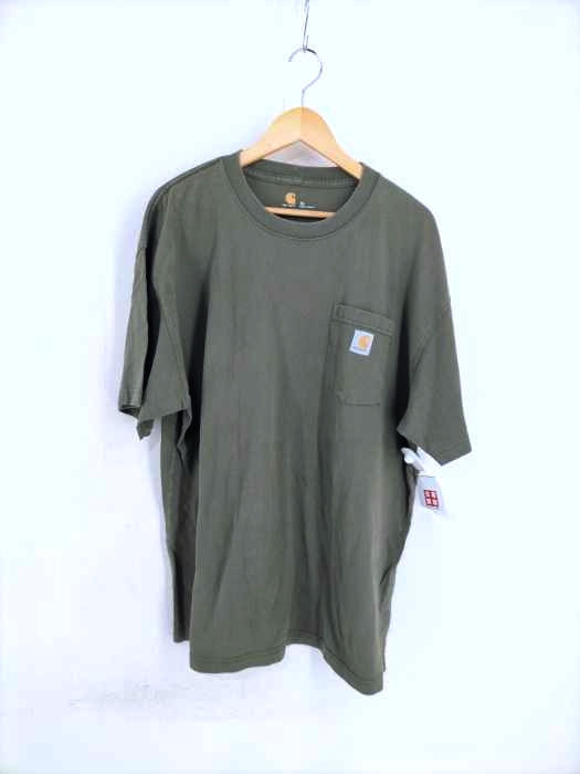 Carhartt(カーハート) 胸ポケット付 クルーネック半袖Tシャツ メンズ トップス