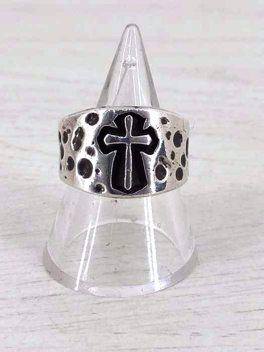 USED古着（ユーズドフルギ） 925刻印 クロスモチーフリング メンズ アクセサリー