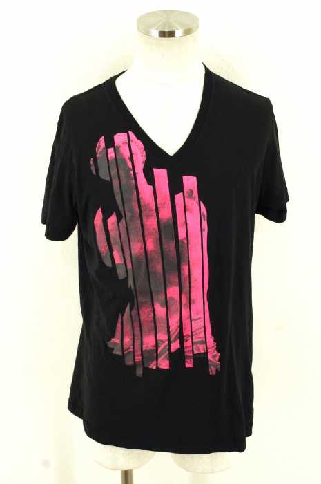 DIESEL (ディーゼル) プリントVネックTシャツ メンズ トップス