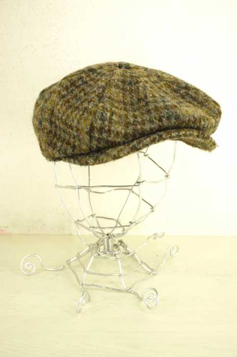 Harris Tweed （ハリスツイード） ウールツイードキャスケット メンズ 帽子