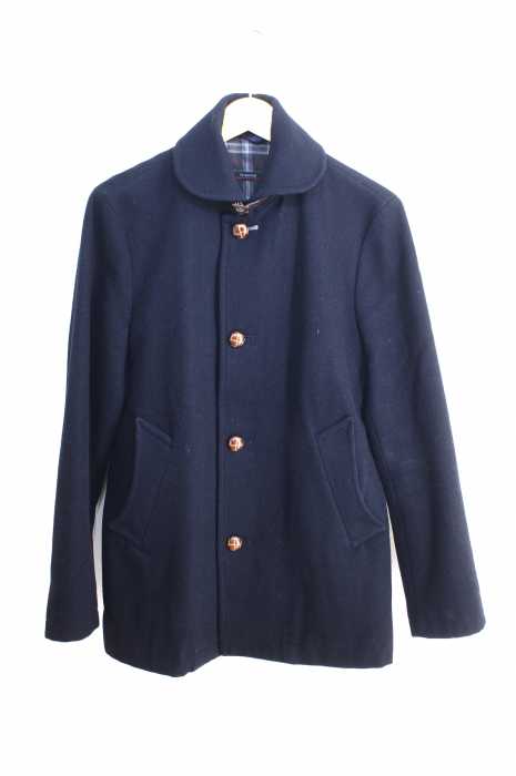 Perfect Suit（パーフェクトスーツ） 胡桃ボタンシングルショートPコート メンズ アウター