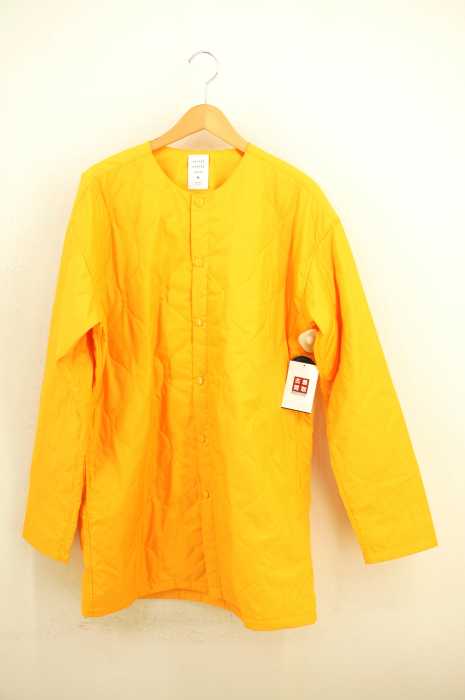 MR.GENTLEMAN （ミスタージェントルマン） LINER SHIRT ノーカラーキルティングライナーシャツ メンズ アウター