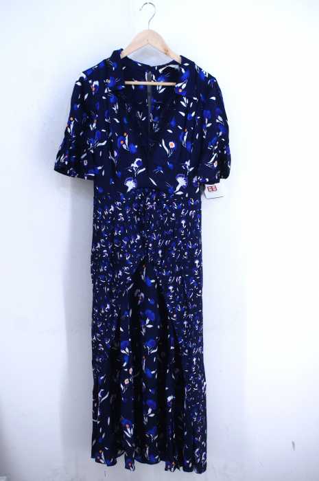 self-portrait （セルフポートレイト） BOTANICAL PRINTED TWIST DRESS レディース ワンピース