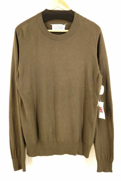 Maison Margiela （メゾンマルジェラ） 17AW 14 エルボーパッチコットンウールニット メンズ トップス