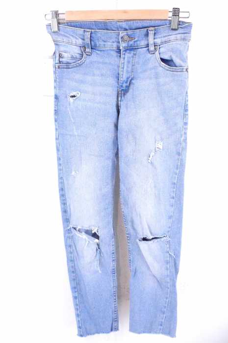 CHEAP MONDAY (チープマンデー) クラッシュ加工スキニーデニムパンツ レディース パンツ