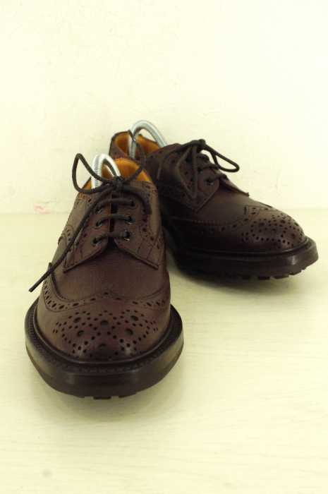 Tricker's （トリッカーズ） シボ革 ウィングチップシューズ メンズ