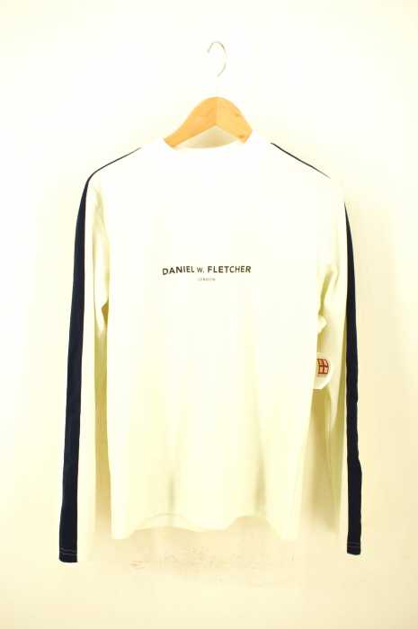 DANIEL W. FLETCHER (ダニエルフレッチャー) LS LOGO TEE サイドラインロゴスウェット メンズ トップス