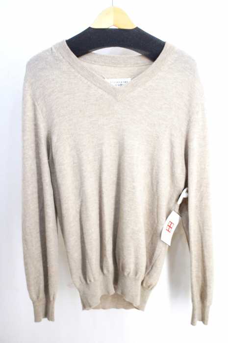 Maison Margiela（メゾンマルジェラ） 14 Vネックエルボーパッチニット メンズ トップス
